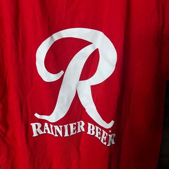 VTG Rainier B**r T Shirt USA Large - Picture 2 of 4